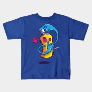 Sssshhhh Spray Can Graffiti Kids T-Shirt